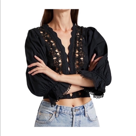 Free People Louella Embroidered Cotton Top - Picture 7 of 14